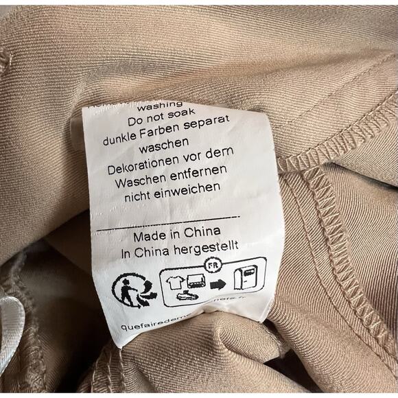 Grace Karin Women’s Paperbag Waist Belted Pants Beige Size 2XL - Picture 5 of 5